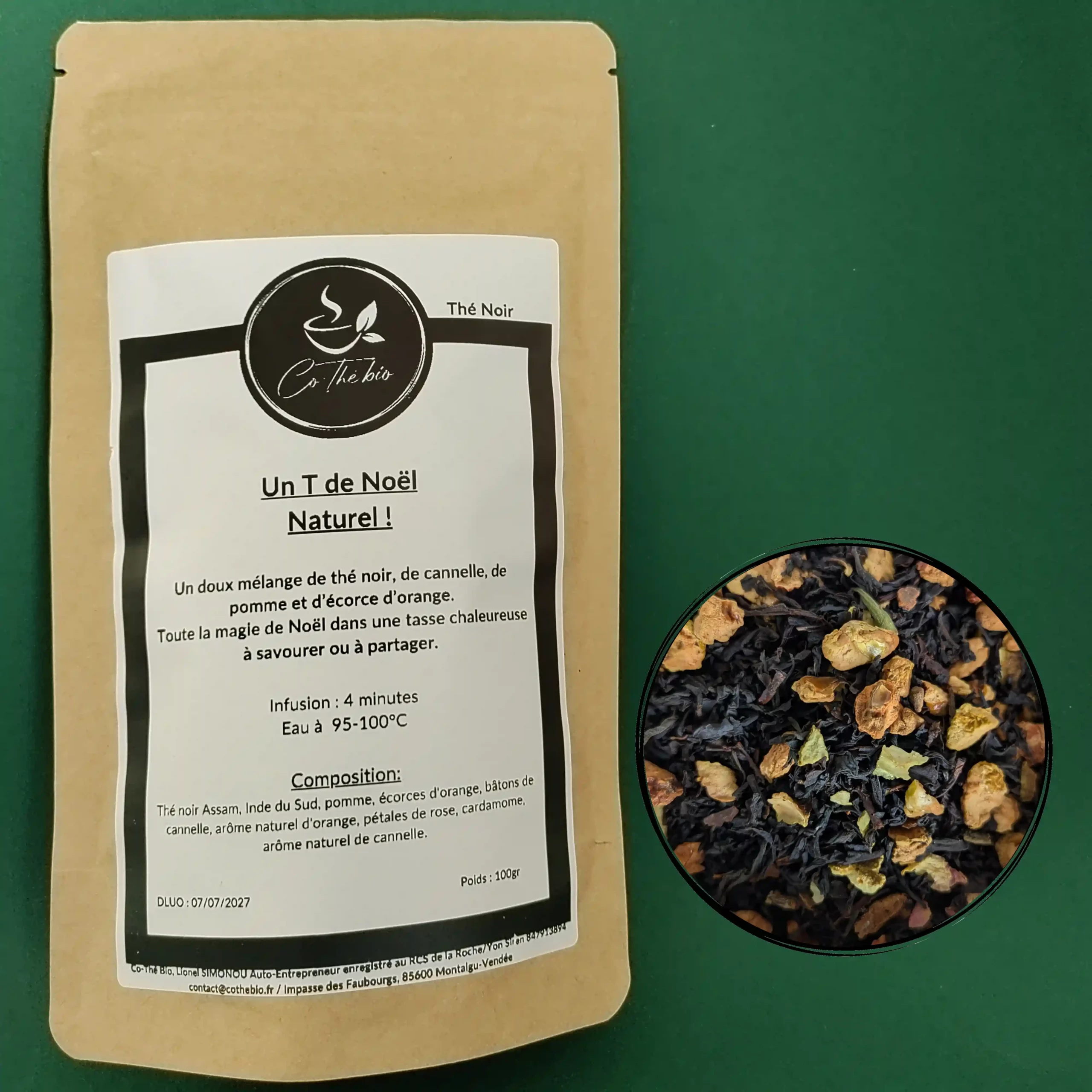 Thé de Noël Bio Un T de noël Co-Thé Bio